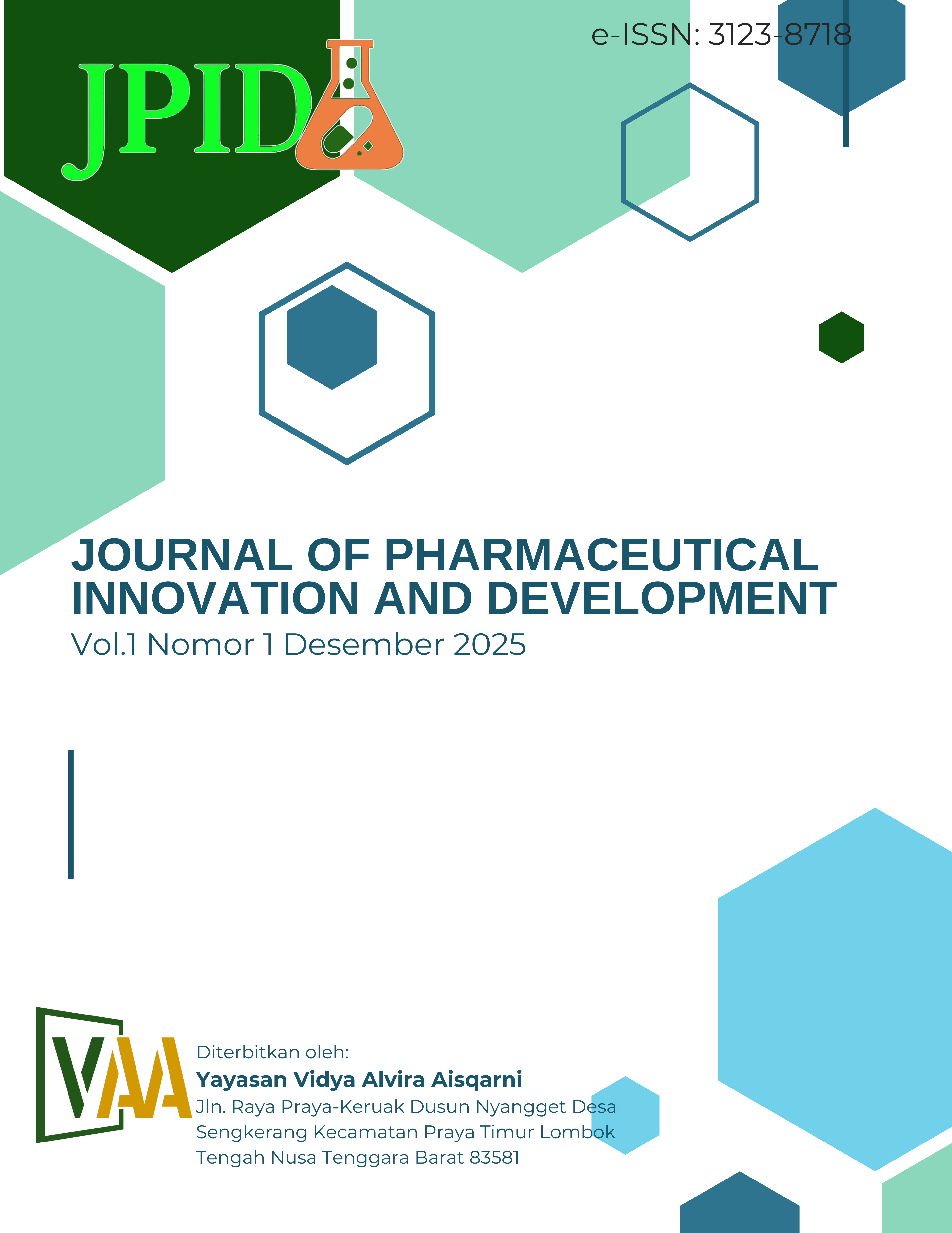 					View Vol. 1 No. 1 (2025): JPID: Journal of Pharmaceutical Innovation and Development
				