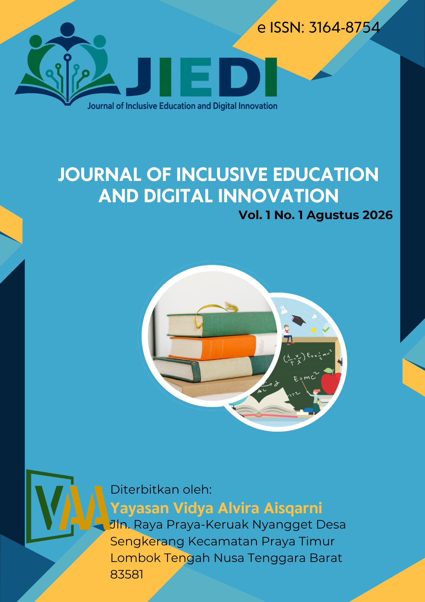 					View Vol. 1 No. 1 (2026): Agustus: Journal of Inclusive Education and Digital Innovation (JIEDI)
				